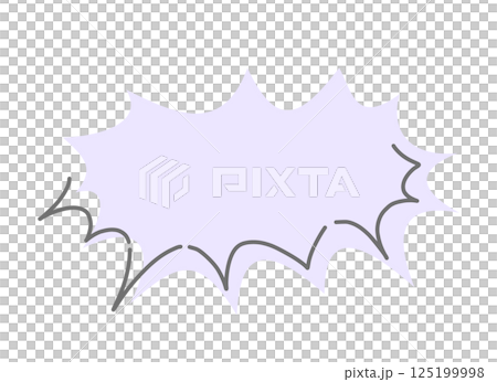 Colored angry speech bubble illustration material 125199998