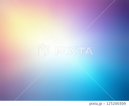 カラフルなライトフレア背景素材。美容・スキンケア・テクノロジーに使える虹色グラデーションの抽象背景。 125200309
