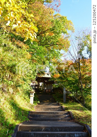 福満虚空蔵尊円蔵寺の紅葉(福島県) 福満虚空蔵尊円蔵寺の紅葉(福島県) 125200472