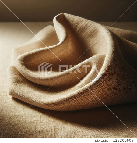 柔らかな影が落ちる布の背景 125200605