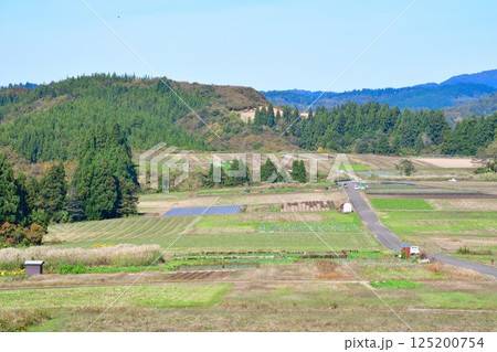 上原高原コスモス園の眺め（新潟県） 125200754