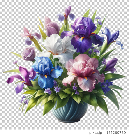 初夏の風を感じる花菖蒲 125200780