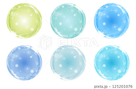 水滴のようなキラキラした素材セット 水滴のようなキラキラした素材セット 125201076