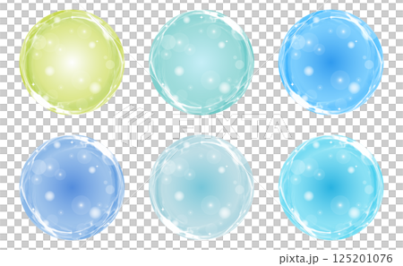 A set of sparkling materials like water droplets A set of sparkling materials like water droplets 125201076