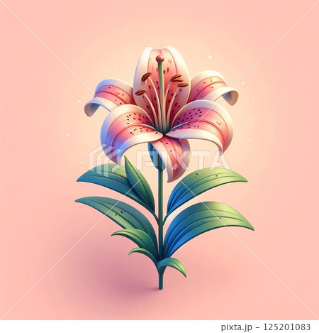 ミニマルな花の表現 125201083