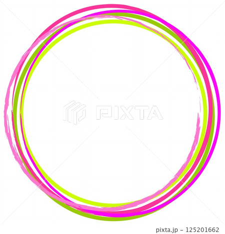フレーム　輪　ホワイトスペース　ピンク 125201662