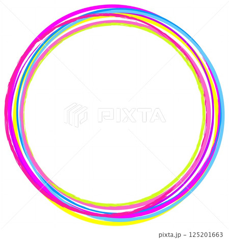 フレーム　輪　ホワイトスペース　ピンク 125201663
