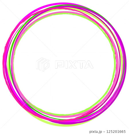 フレーム　輪　ホワイトスペース　ピンク 125201665