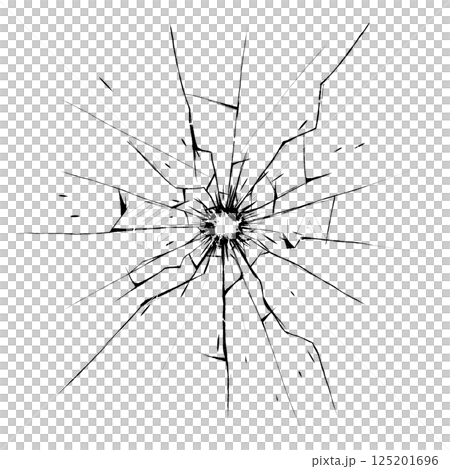 ガラスの銃痕 125201696