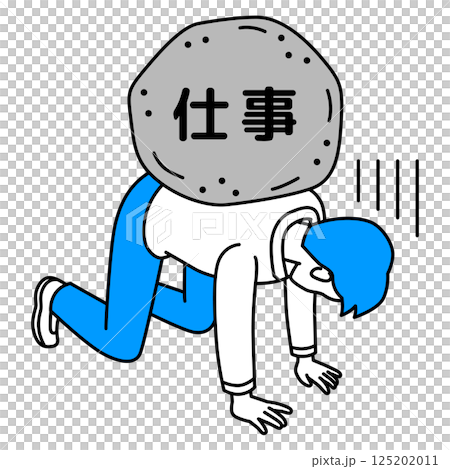 休閒男士因工作壓力而感到不知所措 125202011