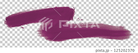Dark purple brush isolated on transparent background 125202370