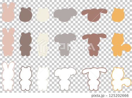 Animal silhouettes Animal silhouettes 125202666