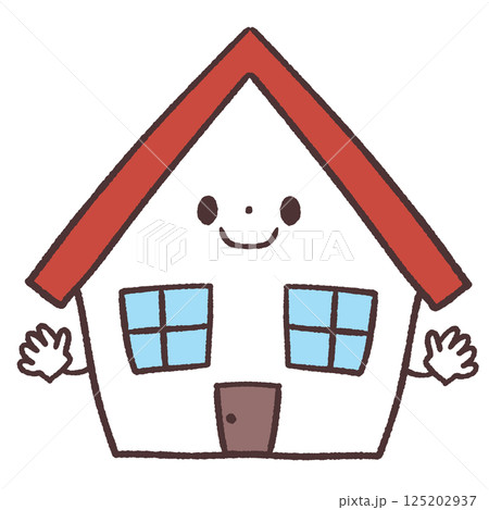 かわいい家のイラスト かわいい家のイラスト 125202937