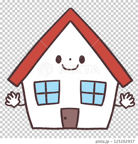 かわいい家のイラスト かわいい家のイラスト 125202937