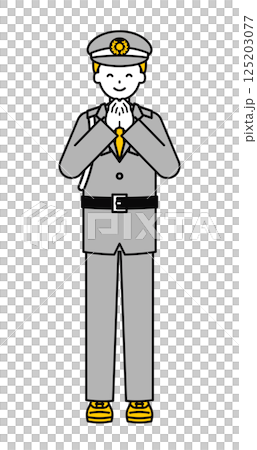 全身姿勢_簡約保全男07 125203077