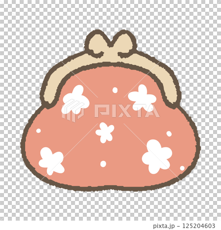 Hand-drawn purse 125204603