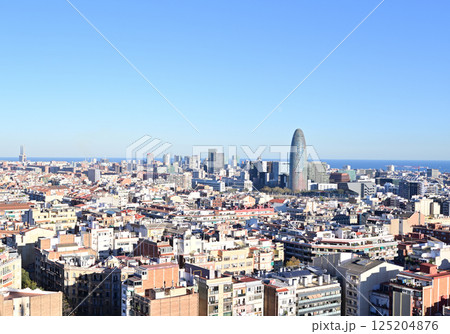 スペイン　バルセロナの街並み 125204876