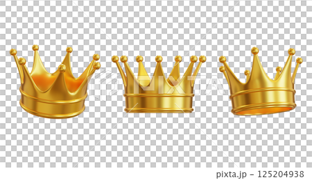 gold crown 3D icon graphic 125204938