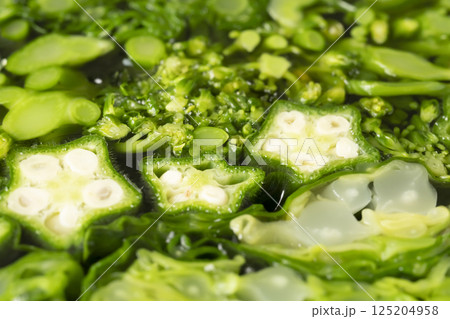 野菜のテリーヌ　野菜のゼリー寄せ 125204958