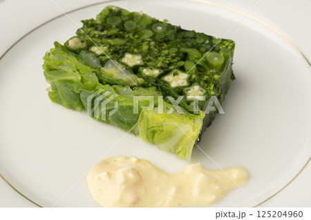 野菜のテリーヌ 野菜のゼリー寄せ 野菜のテリーヌ 野菜のゼリー寄せ 125204960
