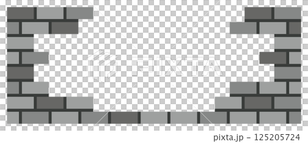Illustration of tiles and bricks used in residential walls and renovation 125205724
