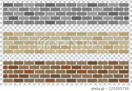 Illustration of tiles and bricks used in residential walls and renovation 125205730
