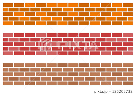 住宅の壁やリフォームで施工するタイルやレンガのイラスト 住宅の壁やリフォームで施工するタイルやレンガのイラスト 125205732