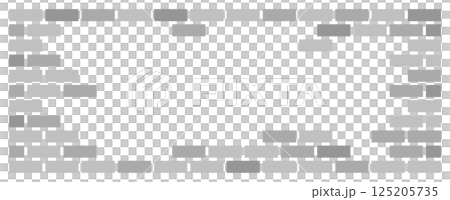 住宅の壁やリフォームで施工するタイルやレンガのイラスト 125205735