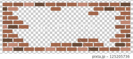 Illustration of tiles and bricks used in residential walls and renovation 125205736