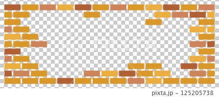 Illustration of tiles and bricks used in residential walls and renovation 125205738