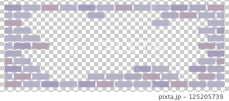 Illustration of tiles and bricks used in residential walls and renovation 125205739