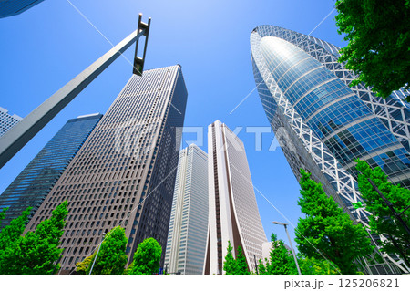 【東京都】5月・休日に青空の新宿駅周辺を観光する 【東京都】5月・休日に青空の新宿駅周辺を観光する 125206821