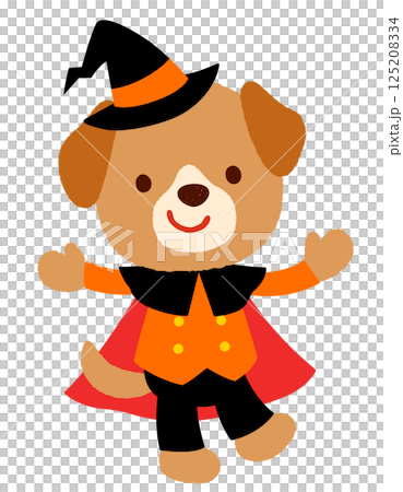 Cute dog halloween Cute dog halloween 125208334