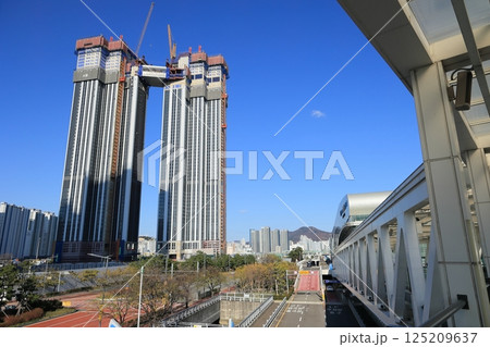 韓国・釜山港周辺の風景 125209637