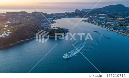 口之津港とフェリー　長崎　　 125210713