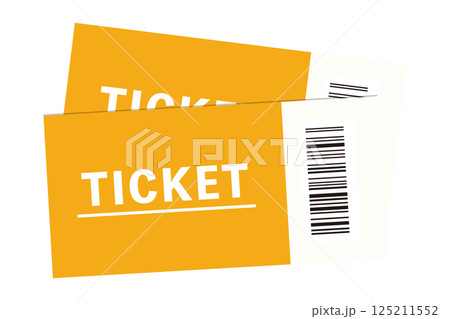オレンジ色のチケット オレンジ色のチケット 125211552