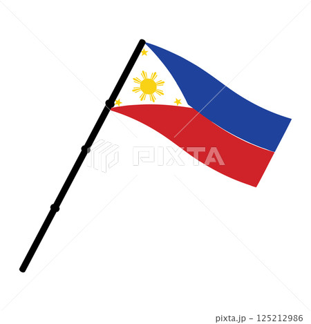 vectors illustration icon of the country's flag of the Philippines symbol design 125212986