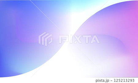 紫の曲線のグラデーション背景 125213293