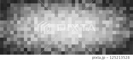 Censor blur, horizontal pixelated mosaic bar, large grayscale texture for censorship effect. Covers sensitive explicit content or private visuals. New content moderation. Vector illustration Censor blur, horizontal pixelated mosaic bar, large grayscale texture for censorship effect. Covers sensitive explicit content or private visuals. New content moderation. Vector illustration 125213528
