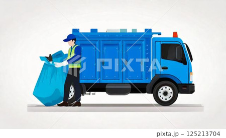 ごみ収集車 125213704