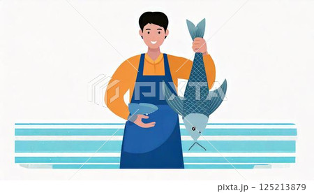 魚　漁師 125213879