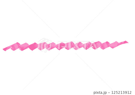 マーカーペンで描いたようなアンダーラインセット:ピンク 水彩風 マーカーペンで描いたようなアンダーラインセット:ピンク 水彩風 125213912