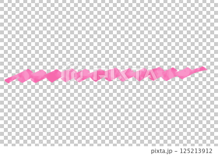 マーカーペンで描いたようなアンダーラインセット:ピンク 水彩風 マーカーペンで描いたようなアンダーラインセット:ピンク 水彩風 125213912
