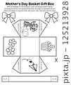 Fun and educational Mothers Day project including printable coloring templates and basket box crafts for children to cut, decorate, and present to mom as a surprise 125213928
