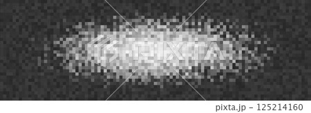 Large horizontal pixelated censor bar in grayscale, full-width blur for hiding visual content. Simulates content blocking, privacy or NSFW restriction. Abstract concealment design. Vector illustration Large horizontal pixelated censor bar in grayscale, full-width blur for hiding visual content. Simulates content blocking, privacy or NSFW restriction. Abstract concealment design. Vector illustration 125214160