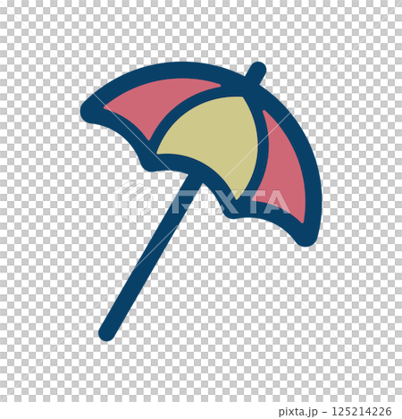 沙灘傘圖標說明 125214226