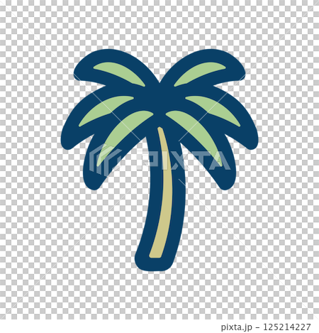 棕櫚樹圖標說明 棕櫚樹圖標說明 125214227