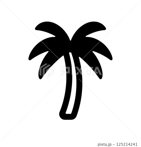ヤシの木のアイコンイラスト 125214241