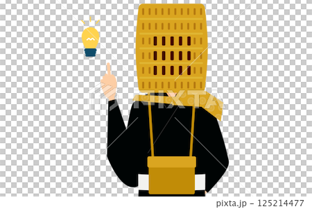 佛教僧侶提出想法的簡單圖示 125214477