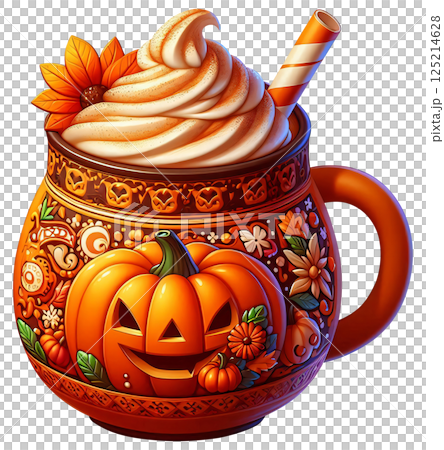 3d hot drink cartoon, hot drink cartoon, hot drink 125214628